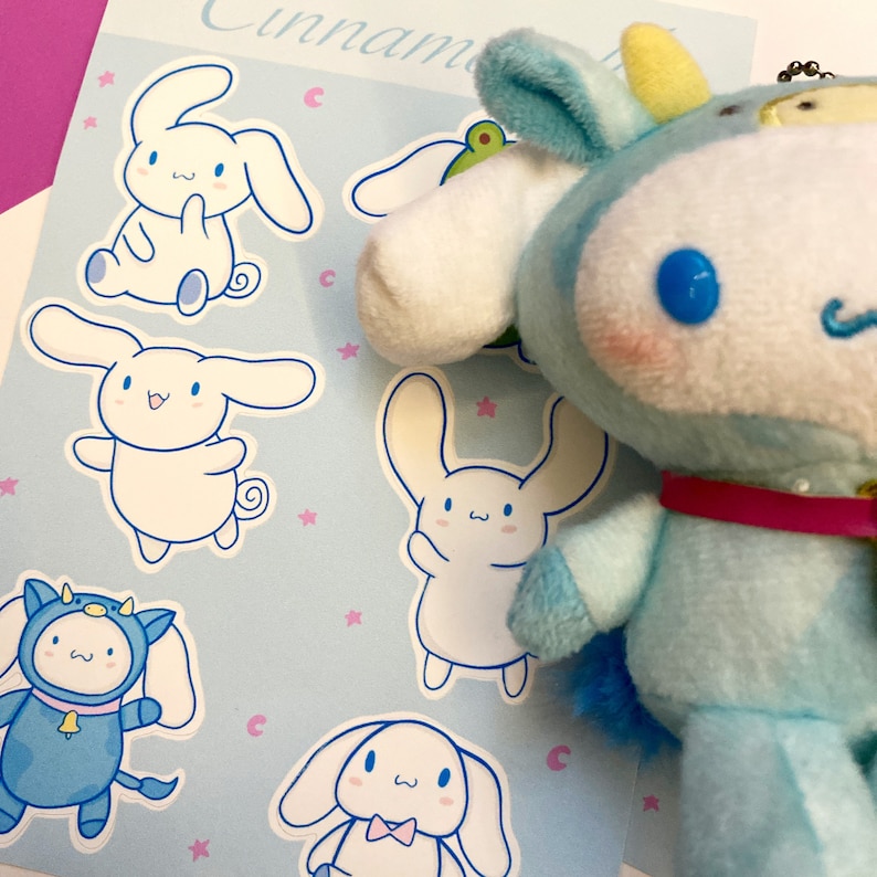 Cinnamoroll Sticker Sheet Cute and Decorative Stickers Etsy Canada