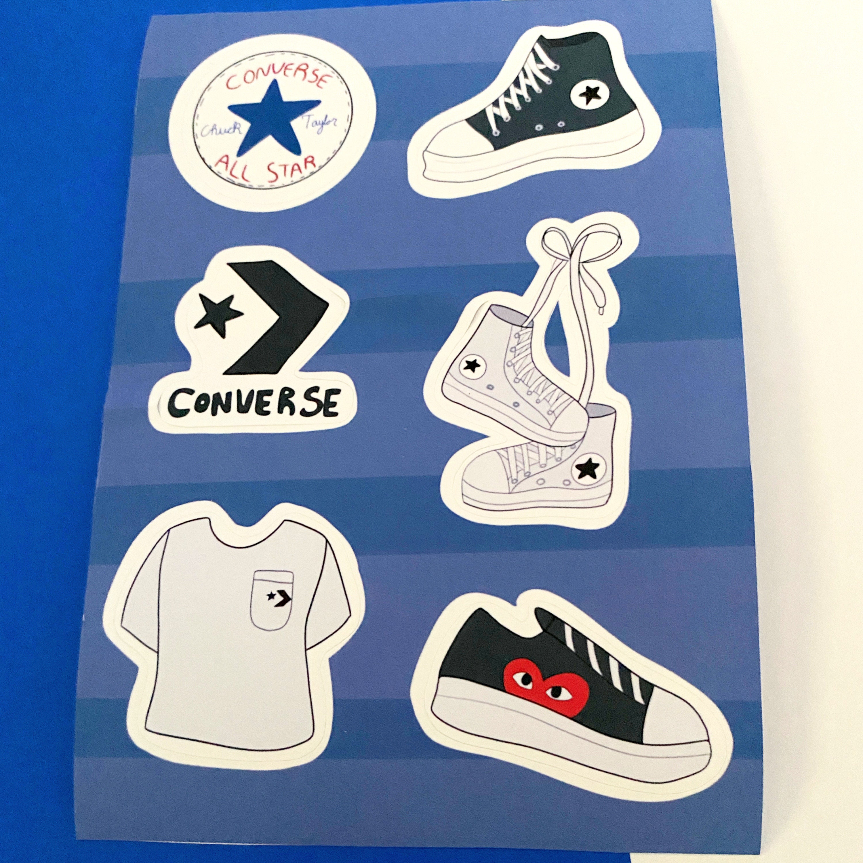 Converse Shoes Sticker Sheet Pack Cute and -