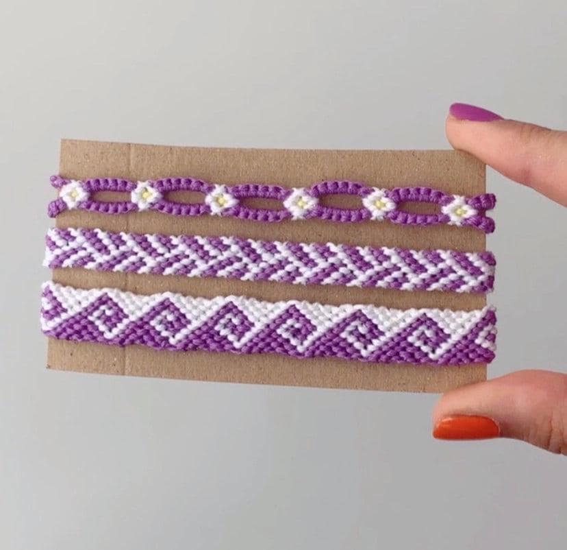 GREEK WAVE BRACELET. Thread Friendship Bracelets. Tidal Wave. Beach Themed. Summer Fashion. Woven Bracelet Gifts for Her. Gifts for Him. Etsy UK