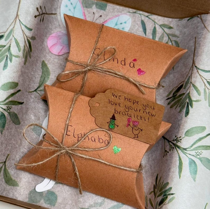 The GLINDA to my ELPHABA set. Dainty glass seed bead bracelets. Daisy chain. Gifts for her. Elegant jewelry. Inspired by Wicked the musical. image 7