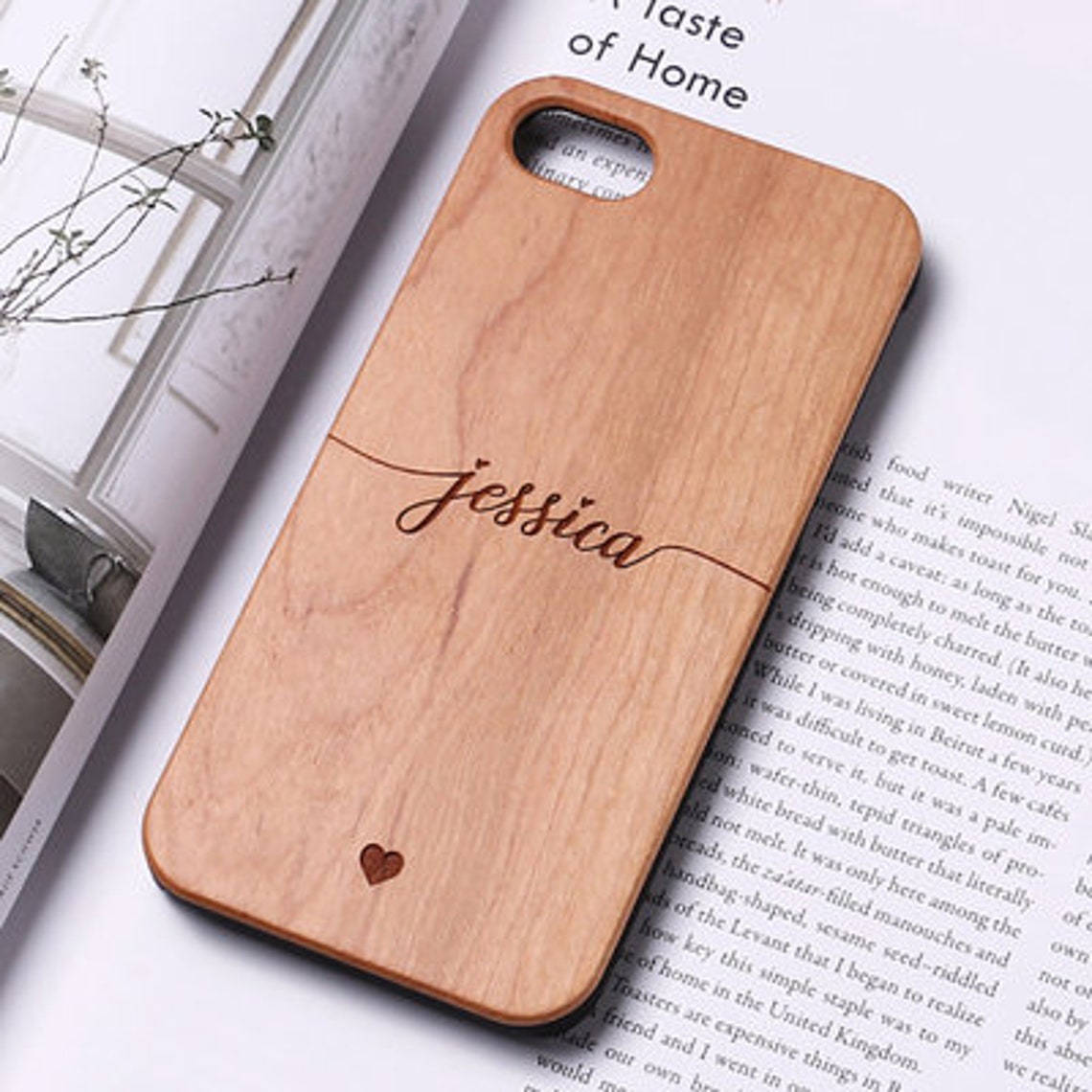 Personalized Name Engraved Wood Phone Case Personalized Name Etsy