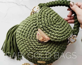 Crochet bag premium, wedding, party, romance, elegant, ROUND