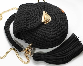 Crochet bag premium ,wedding, party, romance , elegant , ROUND