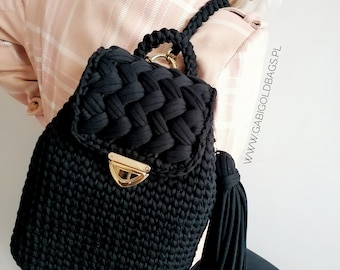 Crochet bagpack elegant Braid