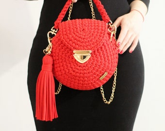 Crochet bag premium ,wedding, party, romance , elegant , ROUND