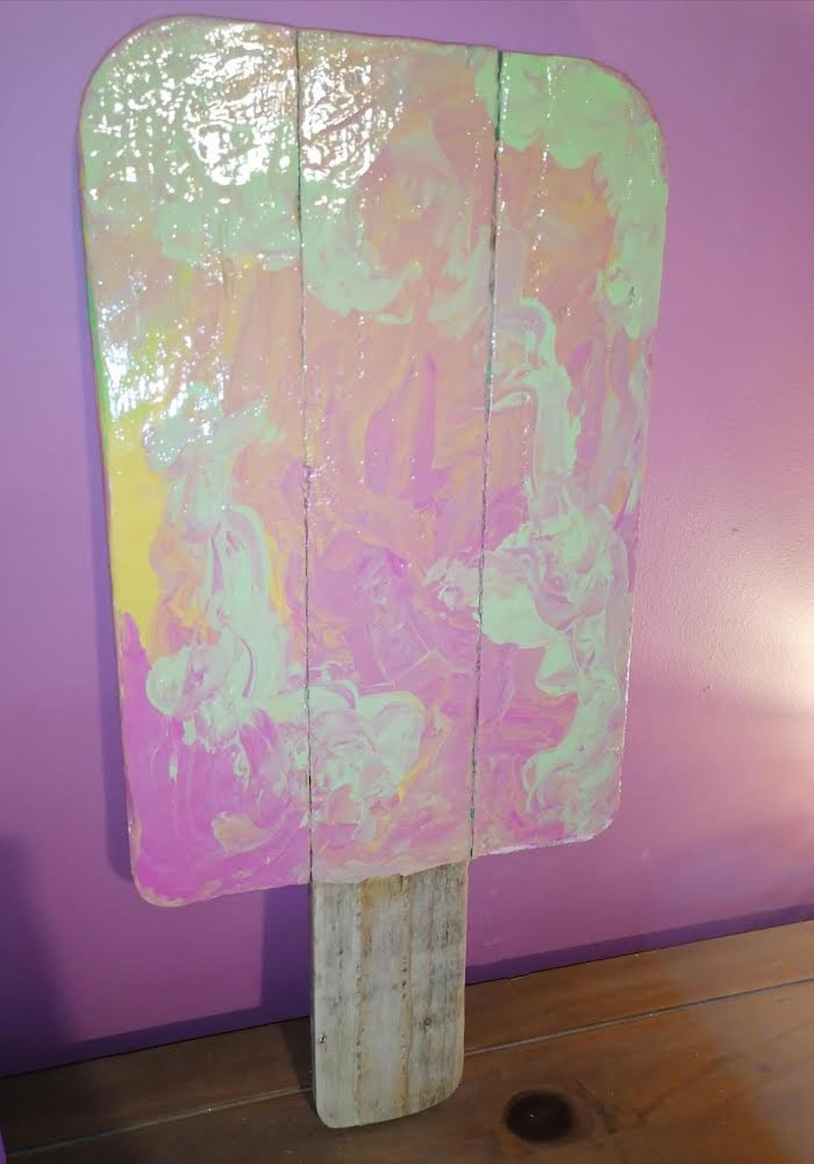 Wooden ice lolly Zapp Etsy