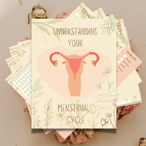 Understanding Your Menstrual Cycle Printable PDF | Period Tracker, Ovulation, Uterine Cycle, Menstruation, Ovarian Cycle, Doula, Education