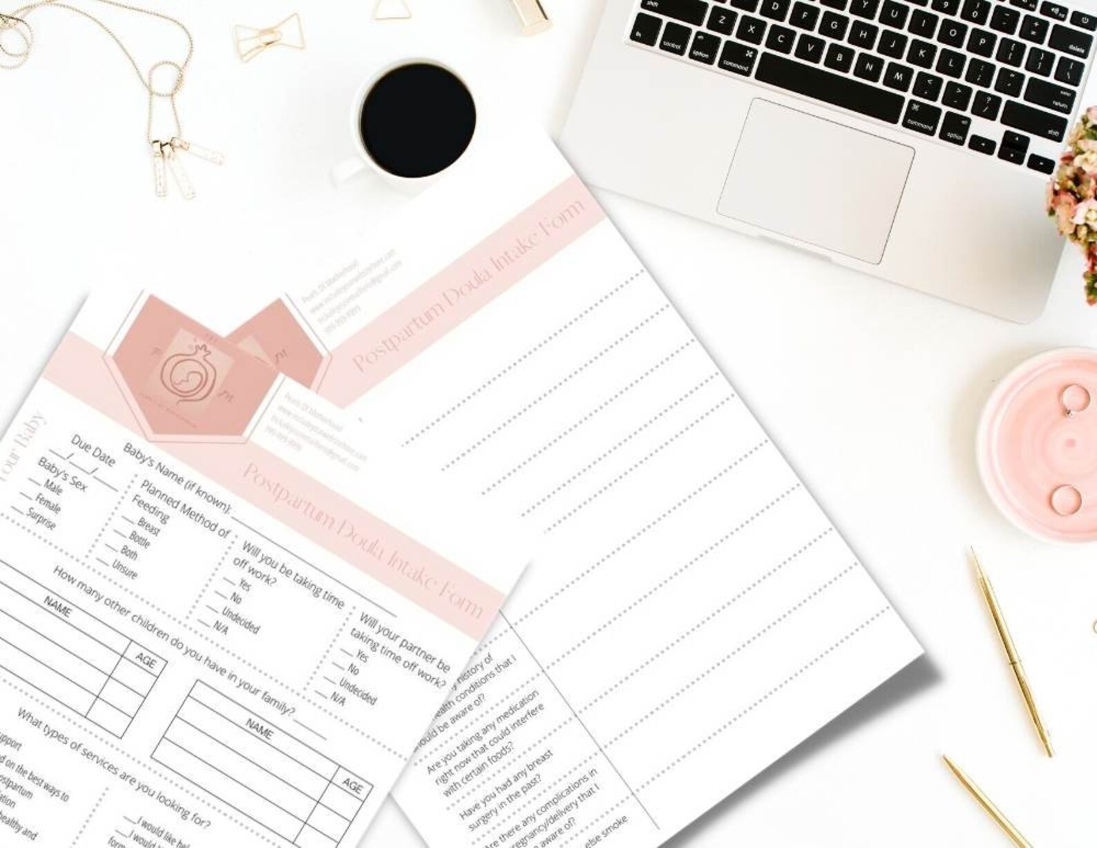 customizable-postpartum-doula-client-intake-form-etsy