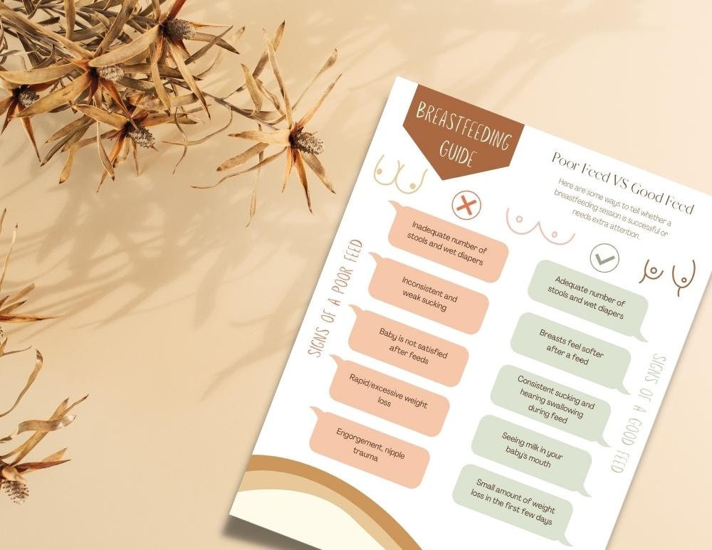 Asymmetrical Latch Breastfeeding and Signs of a Good/poor Feed Etsy