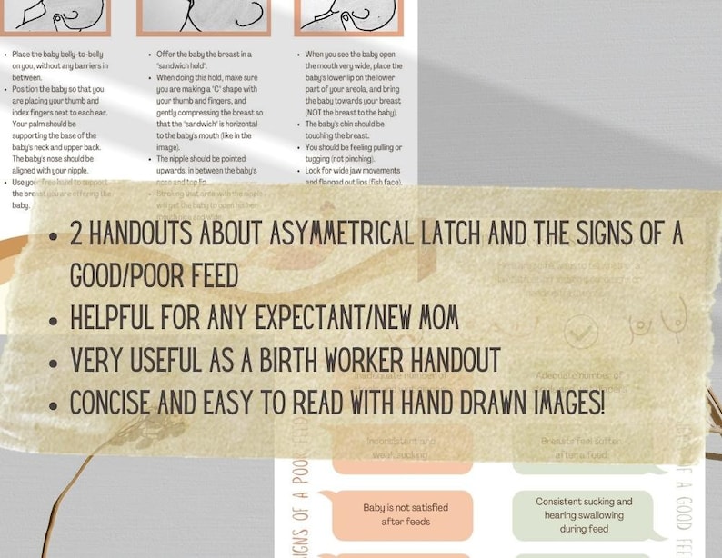 Asymmetrical Latch Breastfeeding and Signs of a Good/poor Feed Etsy