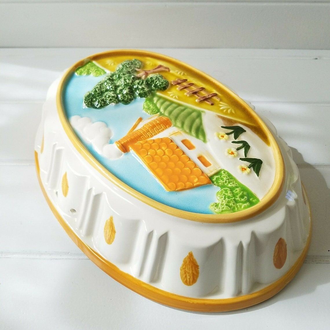 1980s Taste Setter Gelatin Jello Mold Country Farm House Etsy
