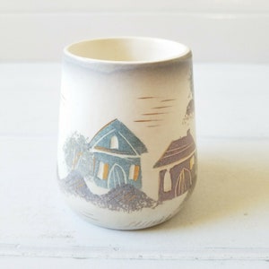 SASCHA BRASTOFF  Cigarette Lighter Holder, Toothpick Holder &quot;Rooftops&quot; Design Mid Century 1950s-1960s
