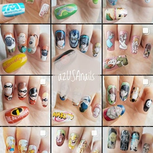 Custom press on nails                                          2 characters &quot;Popular&quot;