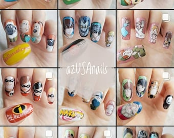 Custom press on nails                                          2 characters "Popular"
