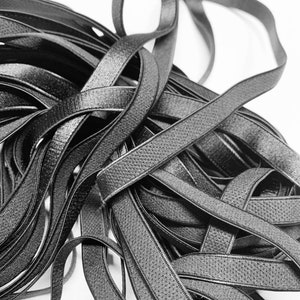 3/8” (10mm) bra elastic band • BLACK • by the yard