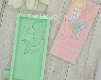 Mermaid Wax Melt Snap Bar Mould: Whale, Jellyfish Design