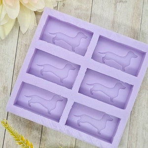Dachshund Wax Melt Sample Box Mould Sausage Dog Mold The Mould King HB Home Bargains