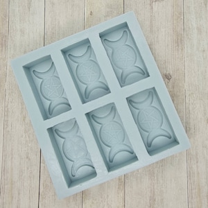 Triple Moon Goddess Wax Melt Sample Box Mould Mold The Mould King Pagan Wiccan