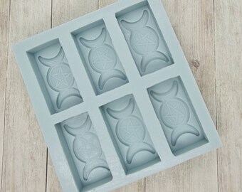 Triple Moon Goddess Wax Melt Sample Box Mould Mold The Mould King Pagan Wiccan