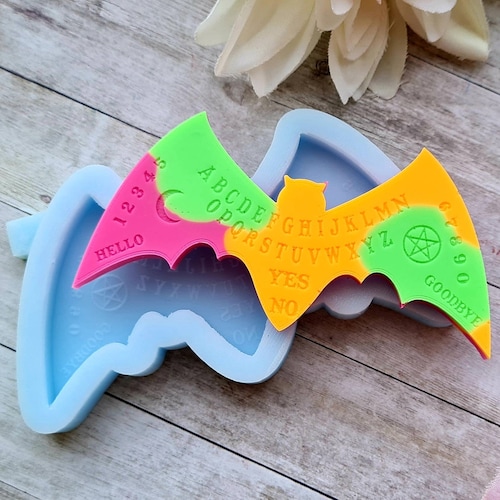 Bat Ouija Board Wax Melt Silicone Mould Mold Melts Halloween Etsy UK