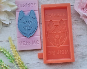 Huskyhond 'Huskies Melt Me' waxmelt siliconen mal