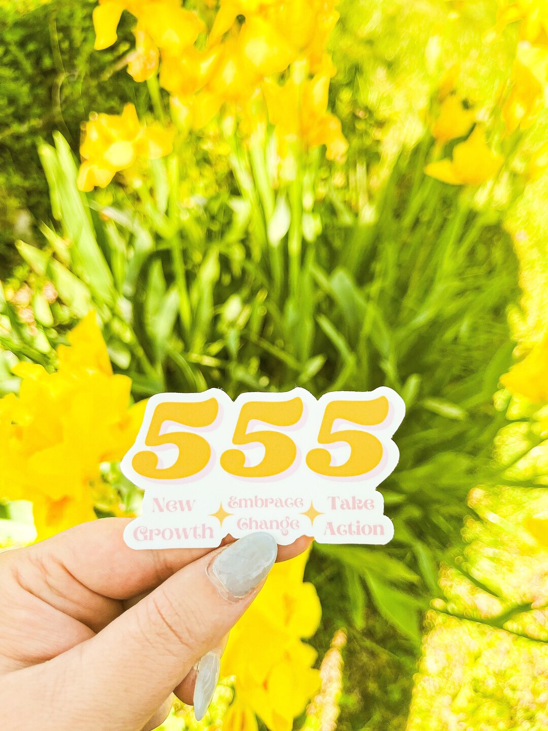 Angel Number Sticker 555 - Etsy