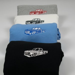 Klassiek truckgeborduurd sweatshirt - C