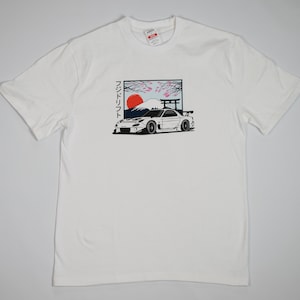 Mount Fuji Cherry Blossom Graphic Tee, JDM Shirt, Japanese-inspired T-shirt, Unique Gift