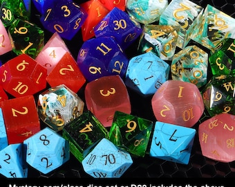 Mystery Random Dice Set| Not Just The Ones In The Picture, More Zircons And Natural Stones In The Pool