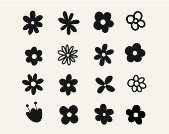 Download Flower Silhouette Etsy