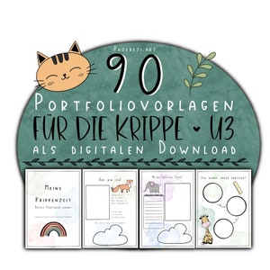 90 colorful portfolio templates for the crèche!