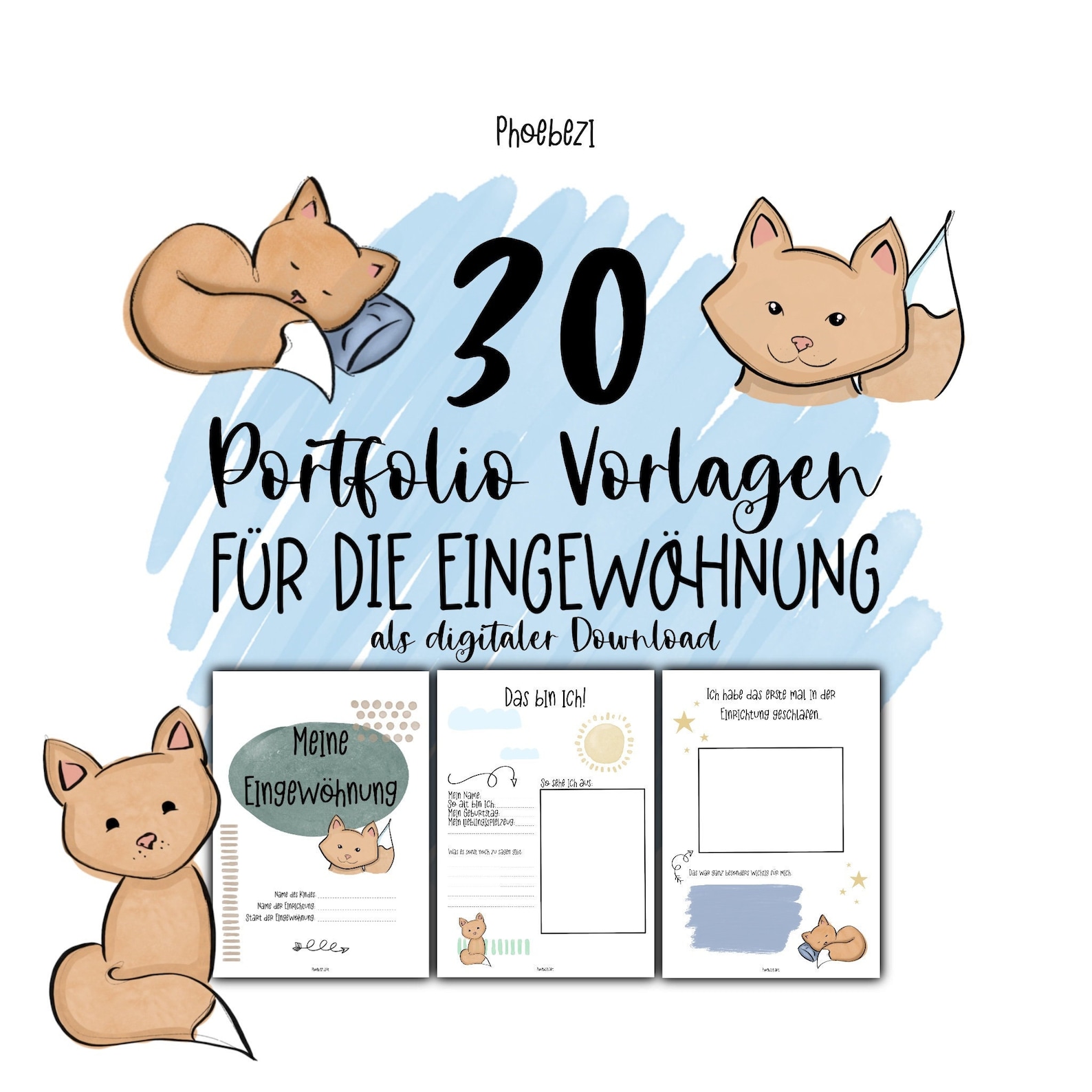 30 Portfolio Vorlagen für die Eingewöhnung (Kita & Krippe)! - Etsy.de
