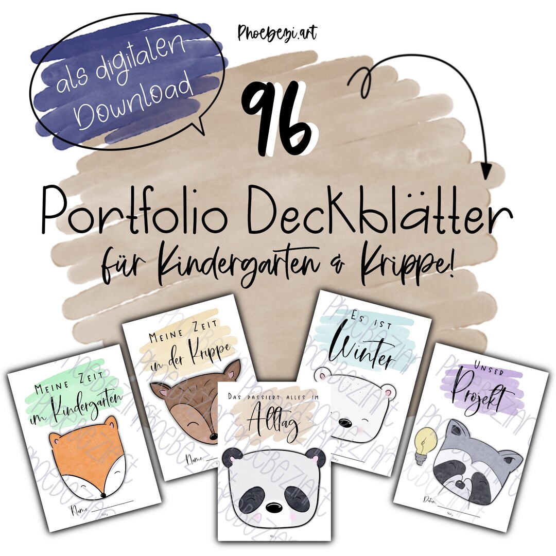 96 Cover Sheets for Kindergarten &amp; Crèche! - Etsy