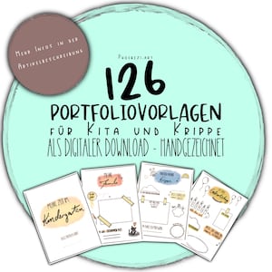126 kindergarten portfolio templates