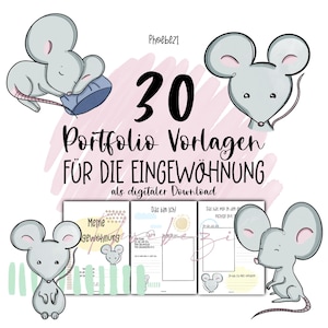 30 portfolio templates for the settling-in period (daycare & crèche)!