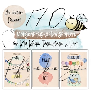 170 Morgenkreis- & Aktionskarten für die pädagogische Arbeit!