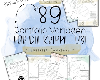 89 portfolio templates for the crèche - U3!