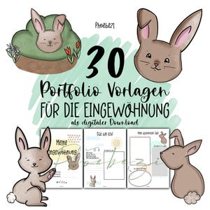 30 portfolio templates for the settling-in period (daycare & crèche)!