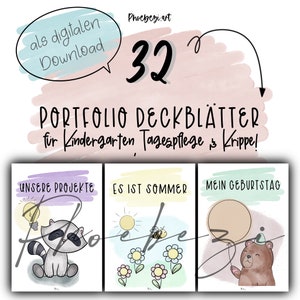 32 cover pages for the portfolio folders!