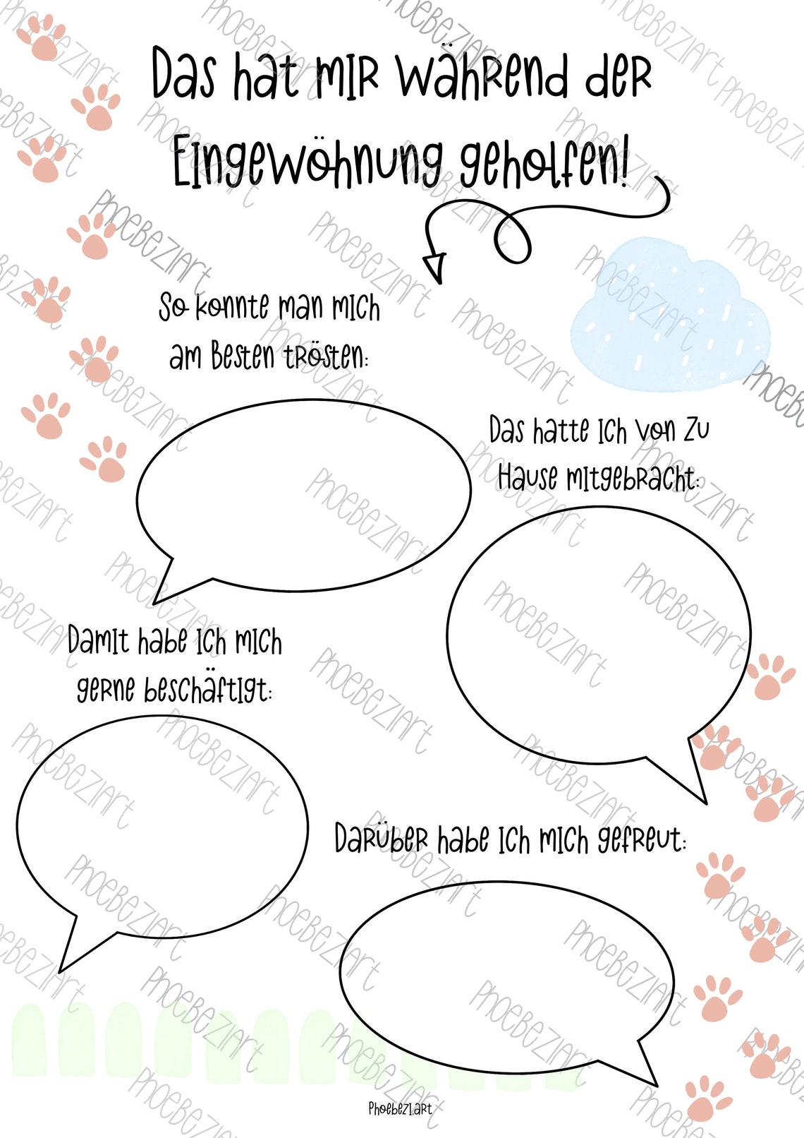 30 Portfolio Vorlagen für die Eingewöhnung Kita & Krippe Etsy.de