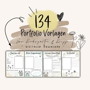 134 portfolio templates for daycare and crèche!