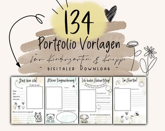 134 portfolio templates for daycare and crèche!