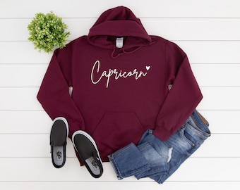 Capricorn Hoodie | Capricorn Sweatshirt | Capricorn Astrology | Capricorn Star Sign | Capricorn Birthday Gift | Zodiac Sign | Horoscope
