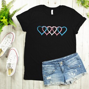 Trans Heart T-Shirt | Transgender Shirt | Trans Flag | Subtle Trans Tee | Queer Shirt | LGBTQ Pride Shirt | LGBT Ally | Pride Month