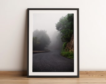 Foggy road sheet | La Gomera | Canary Islands | Photo poster