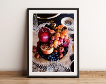 Print with bowl of fruit | Halloween | Photo poster