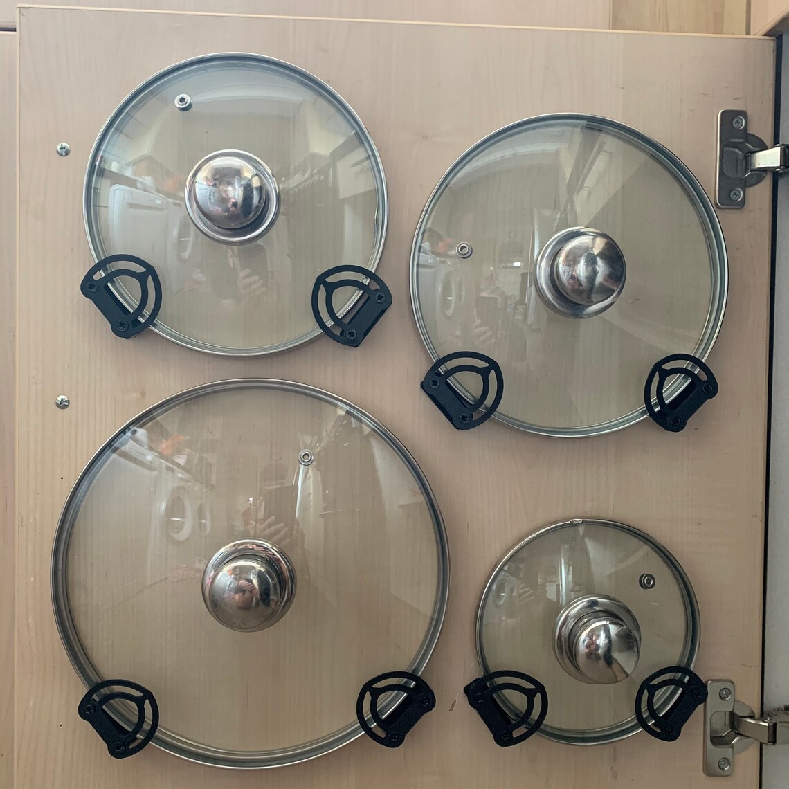 Saucepan Lid, Pan Lid Holders, cupboard door storage organiser Pack Of