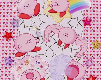 Kirby Vinyl Stickers