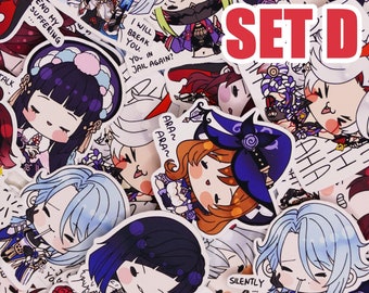 Derpy Genshin Impact Stickers SET D