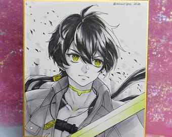 Shikishi original - Rover Olas Borrascosas